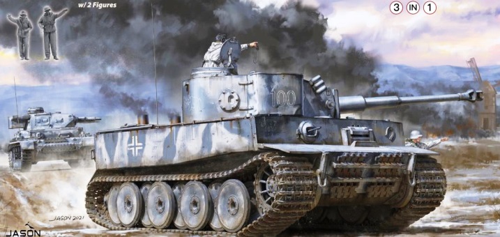 BT-014 Border Model Танк Tiger I Inital Prod (3 in 1) 1/35