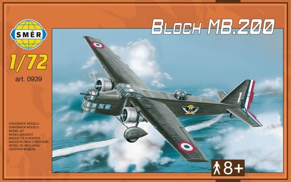 0939 Smer Самолет Bloch MB.200 (+дополнения) 1/72