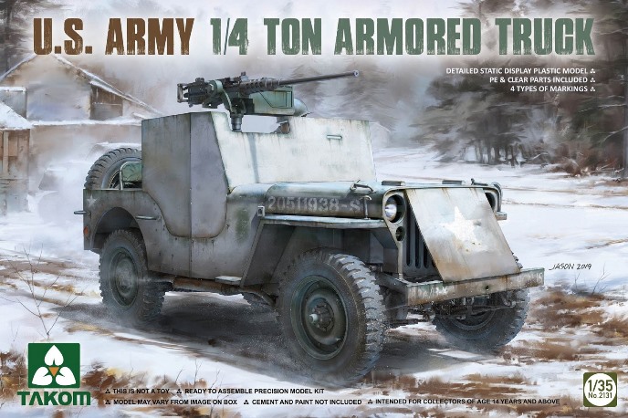 2131 Takom Американский бронеавтомобиль 1/4 ton armored truck 1/35