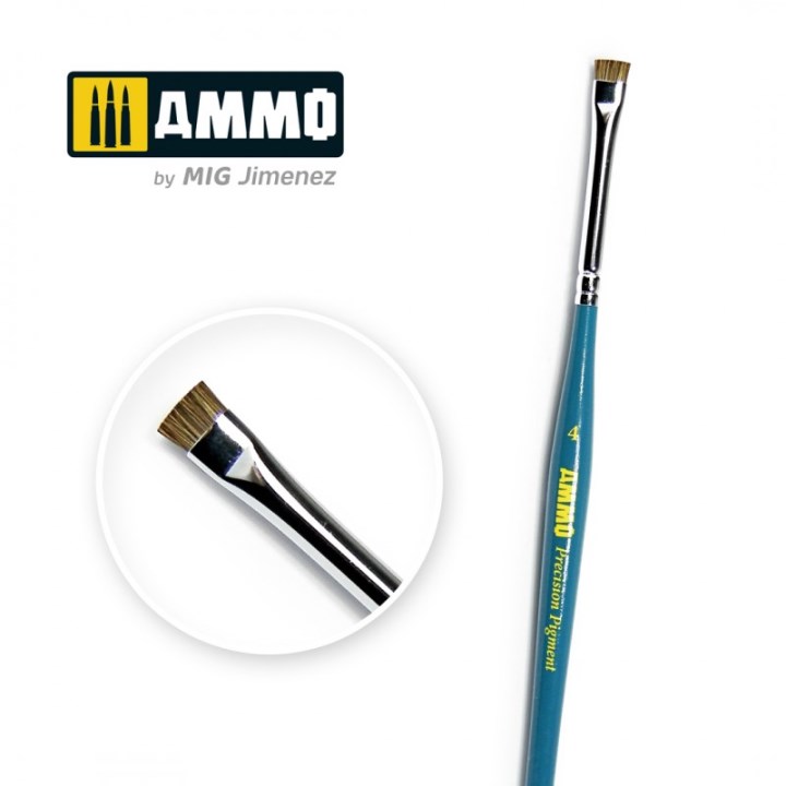 AMIG8704 AMMO MIG Кисть 4 AMMO Precision Pigment Brush