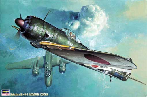  Сборная модель 08053 Hasegawa Японский истребитель Nakajima Ki-43-II Hayabusa (Oscar) 
