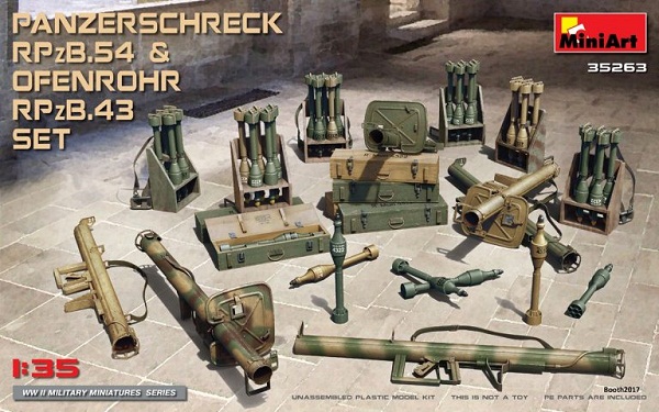 35263 MiniArt Противотанковый гранатомет Panzerschreck RPzB.54 & Ofenrohr RPzB.43 1/35