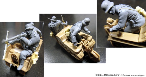 SWPS01-F02 Zoukei-mura Soldiers Set for Kettenkrad 1/32
