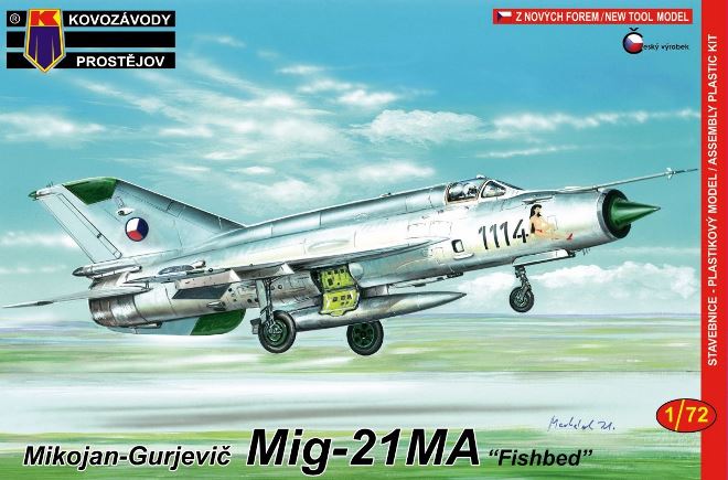0097 Kovozavody Prostejov Самолёт MiG-21MA Fishbed 1/72