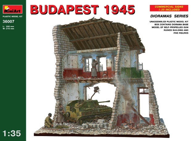 36007 MiniArt Диорама Будапешт 1945г. Масштаб 1/35