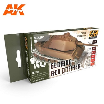 AK124 Ak Interactive Набор красок для модуляции  "Red primer"