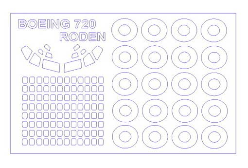 14419-1 KV Models Набор масок для Boeing 787+ маски на диски и колеса Масштаб 1/144