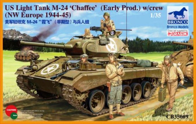 CB35069 Bronco Models Танк M24 'Chaffee' с экипажем 1/35