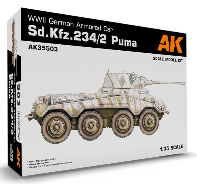AK35503 AK Interactive Бронеавтомобиль Sd.Kfz. 234/2 PUMA 1/35