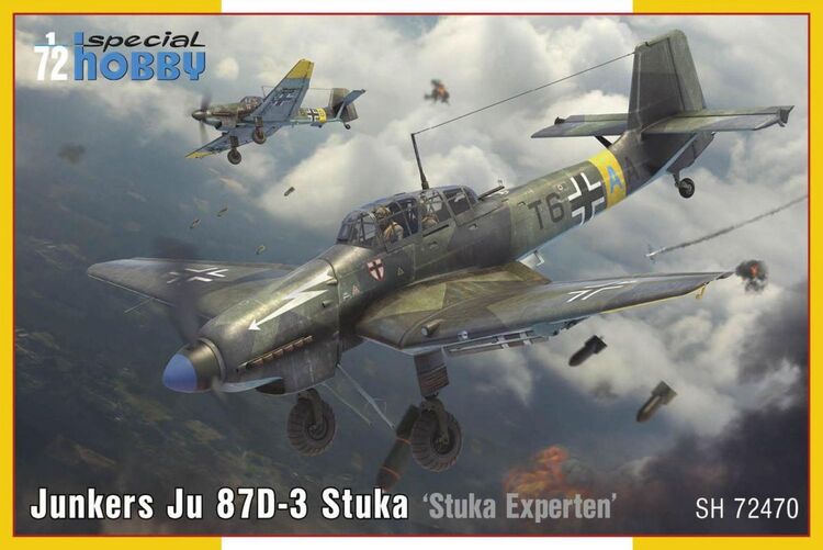 72470 Special Hobby Самолет Junkers Ju 87D-3 Stuka ‘Stuka Experten’ 1/72