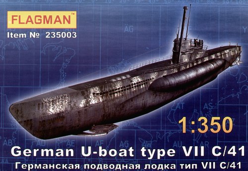 235003 Флагман Немецкая подводная лодка тип VII С/41 1/350