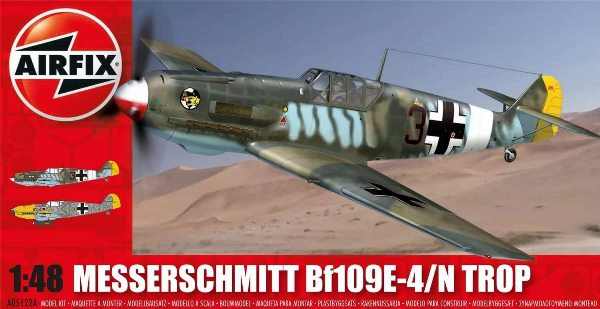 A05122A Airfix Самолет Messerschmitt Bf109E-4/N Trop Масштаб 1/48