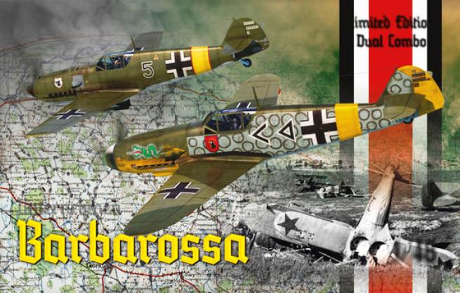 11127 Eduard  Немецкие истребители Bf 109E и Bf 109F-2 "Barbarossa" (2 в 1, Ограниченная серия) 1/48