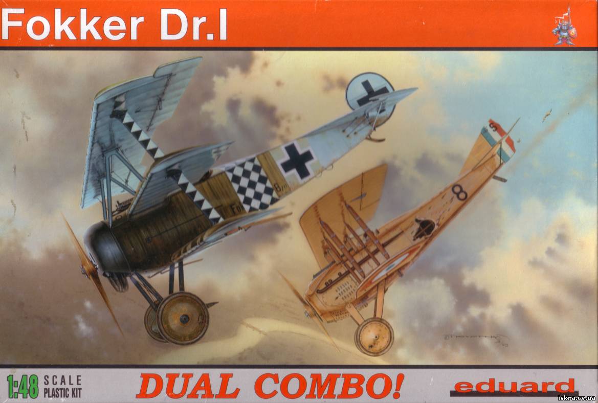 8161 Eduard Самолет Fokker Dr.I DUAL COMBO Масштаб 1/48