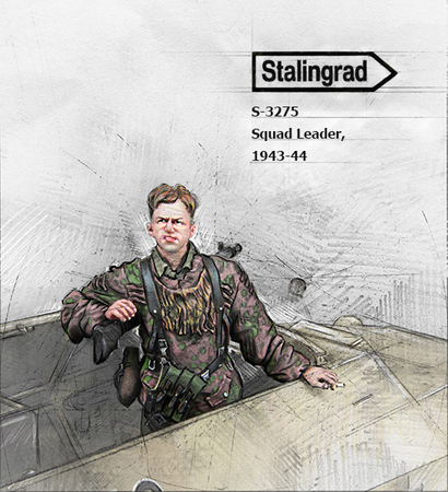 3275 Stalingrad Германский офицер (1943-44гг) 1/35