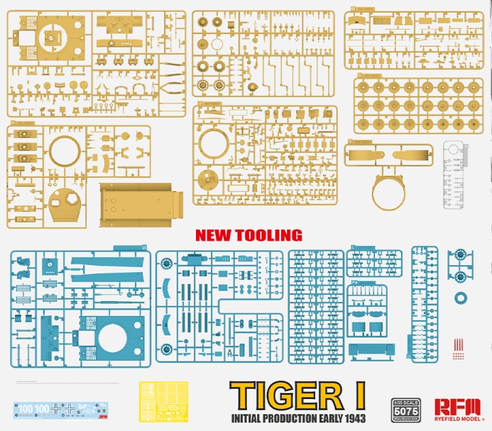 5075 RFM Танк Tiger I Initial Production, Early 1943 1/35
