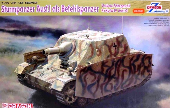 Сборная модель 6819 Dragon Самоходная мортира Sturmpanzer Ausf.I als Befehlspanzer