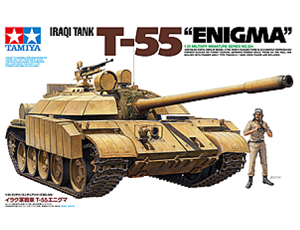 Сборная модель 35324 Tamiya Танк Т-55 "Enigma" (Иракская армия) с 1 фигура 