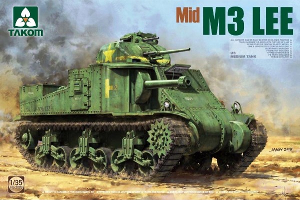 2089 Takom Американский танк M3 Lee (Mid. Prod.) 1/35