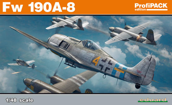 82147 Eduard Немецкий истребитель Fw 190A-8 (ProfiPACK) Масштаб 1/48