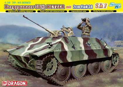 6399 Dragon Немецкая БРЭМ Bergepanzer 38(t) Hetzer mit 2cm FlaK 38   Масштаб 1/35
