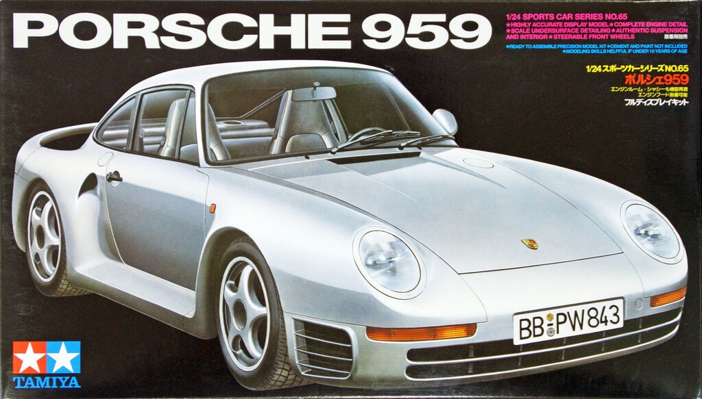 24065 Tamiya Автомобиль Porsche 959 Масштаб 1/24