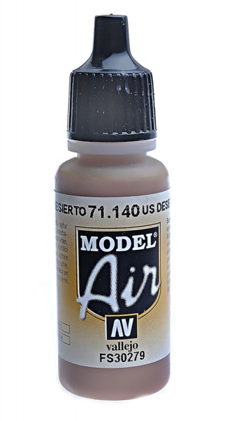 V-71140 Vallejo Краска Model Air Американская камуфляжная песок пустыни (FS30279), 17 мл