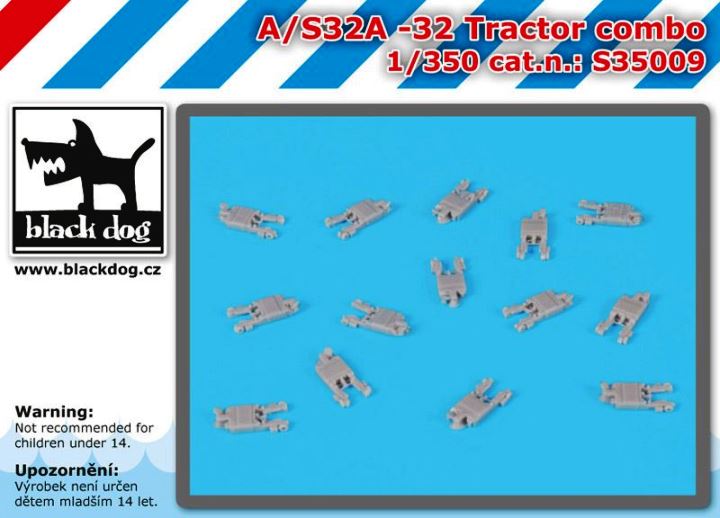 S35009 Black Dog Набор аксессуаров из смолы A\S 32A-32 Tractor combo 1/350