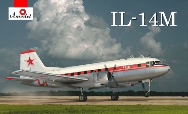 Сборная модель 72304 Amodel Самолёт Ил-14М 