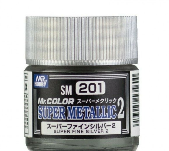 SM201 Gunze Sangyo Краска Super Fine Silver 2 10мл