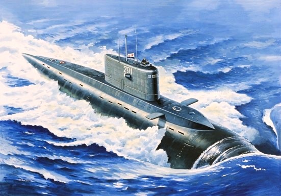 40007 Восточный Экспресс Подводная лодка проект 877 1/400