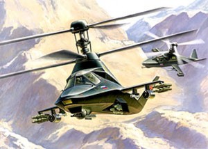 Сборная модель 7232 Звезда Вертолёт Ка-58 "Чёрный призрак" 
