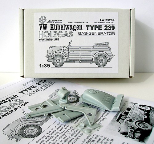 L35204 LeadWarrior Дополнение к модели VW Kubelwagen (Tamiya). Typ-239 HOLZGAS (Gas-Generator) Масшт