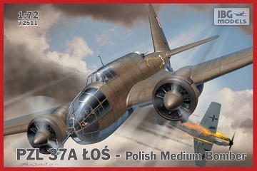 72511 IBG Models PZL 37A I Los Polish Medium Bomber Масштаб 1/72