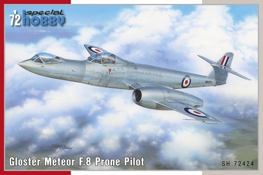 72424 Special Hobby Самолет Gloster Meteor F.8 Prone Pilot 1/72