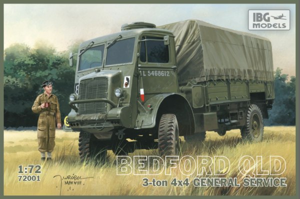 72001 IBG Models Bedford QLD 3 ton 4x4 General service 1/72
