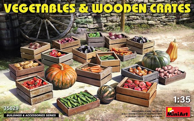 35629 MiniArt Овощи в деревянных ящиках 1/35