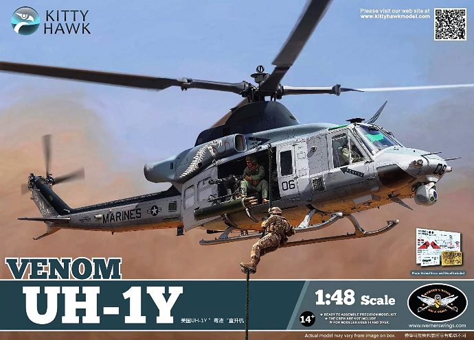 KH80124 Kitty Hawk Вертолет UH-1Y Venom 1/48