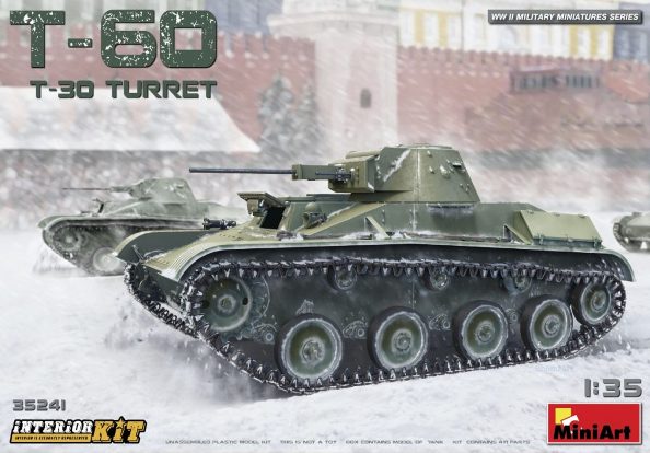 Сборная модель 35241 MiniArt Танк Т-60 (башня Т-30, с интерьером)  