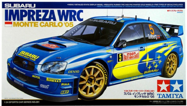 24281 Tamiya Автомобиль Subaru Impreza WRC Monte Carlo 2005 1/24
