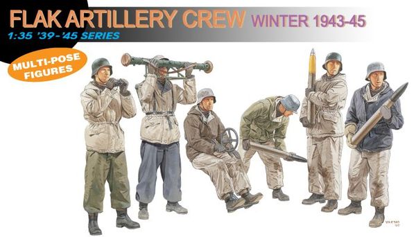 6275 Dragon Flak Artillery Crew (Winter 1943-45) 1/35