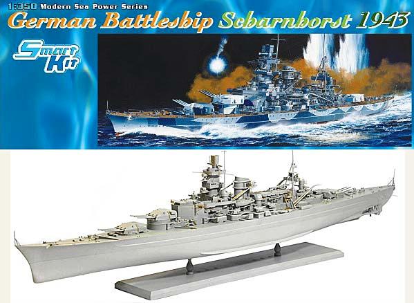 1040 Dragon Германский линкор  "Scharnhorst"  1/350