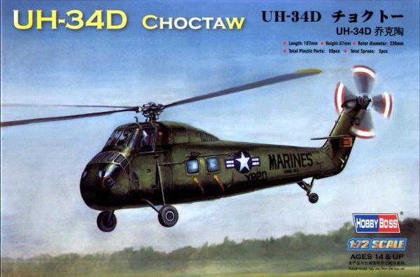 87222 Hobby Boss Вертолет UH-34А Choctow Масштаб 1/72