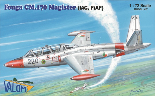 72089 Valom Самолет Fouga CM.170 Magister (IAC, FiAf)) Масштаб 1/72