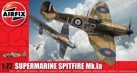 A01071B Airfix Самолет Supermarine Spitfire Mk.Ia 1/72