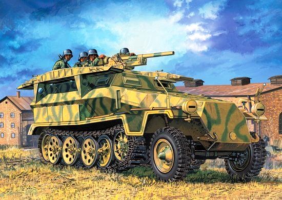 Сборная модель 6224 Dragon Sd.Kfz.251/7 Ausf.C Pionierpanzerwagen 