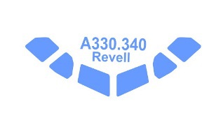 14407 KV Models Набор масок для Аirbus 330 (Revell) Масштаб 1/144