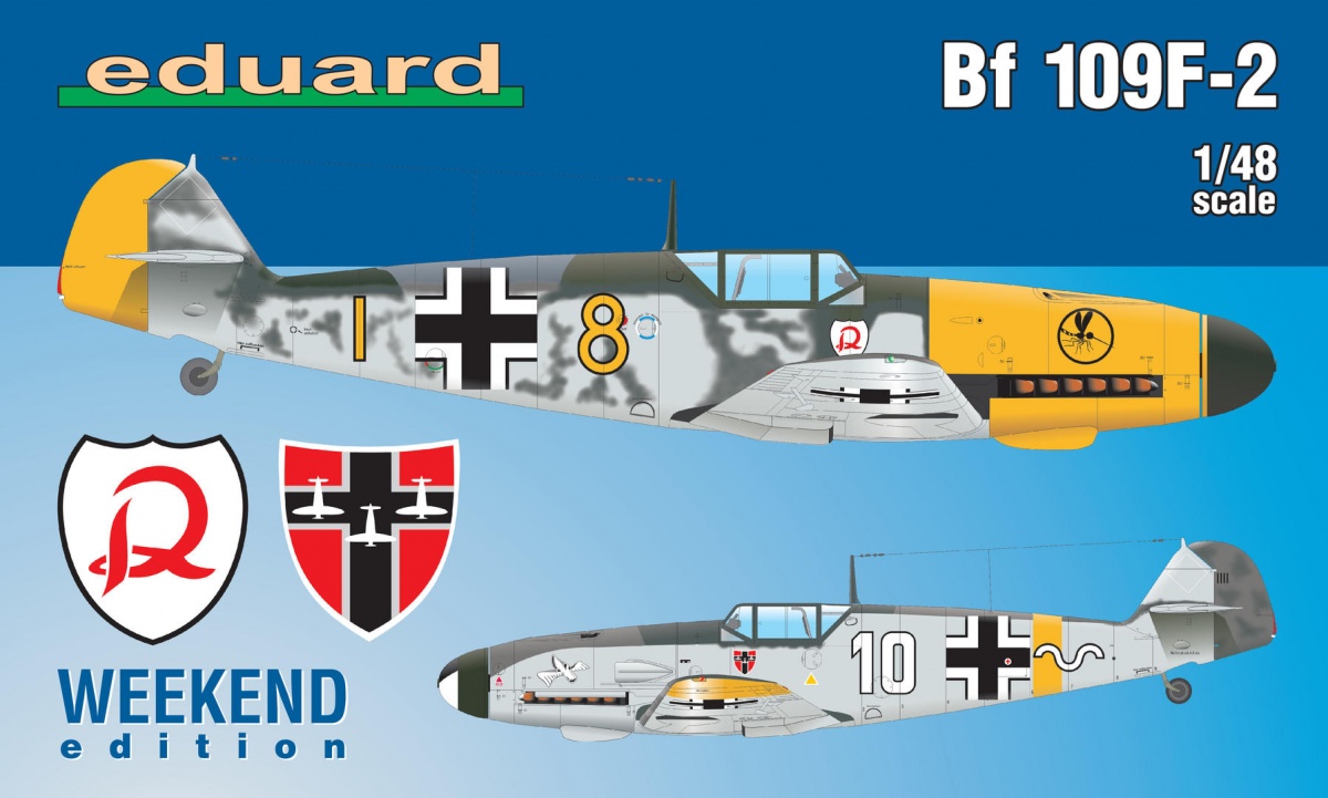84147 Eduard Немецкий истребитель Bf 109F-2 (Weekend) 1/48