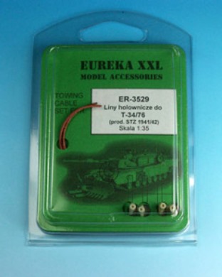 Er-3529 EurekaXXL Трос с ушками для Т-34/76 (СТЗ 1941-42гг) 1/35