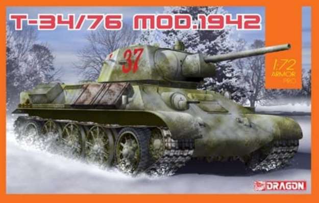 7595 Dragon Танк Т-34/76 1942 года 1/72